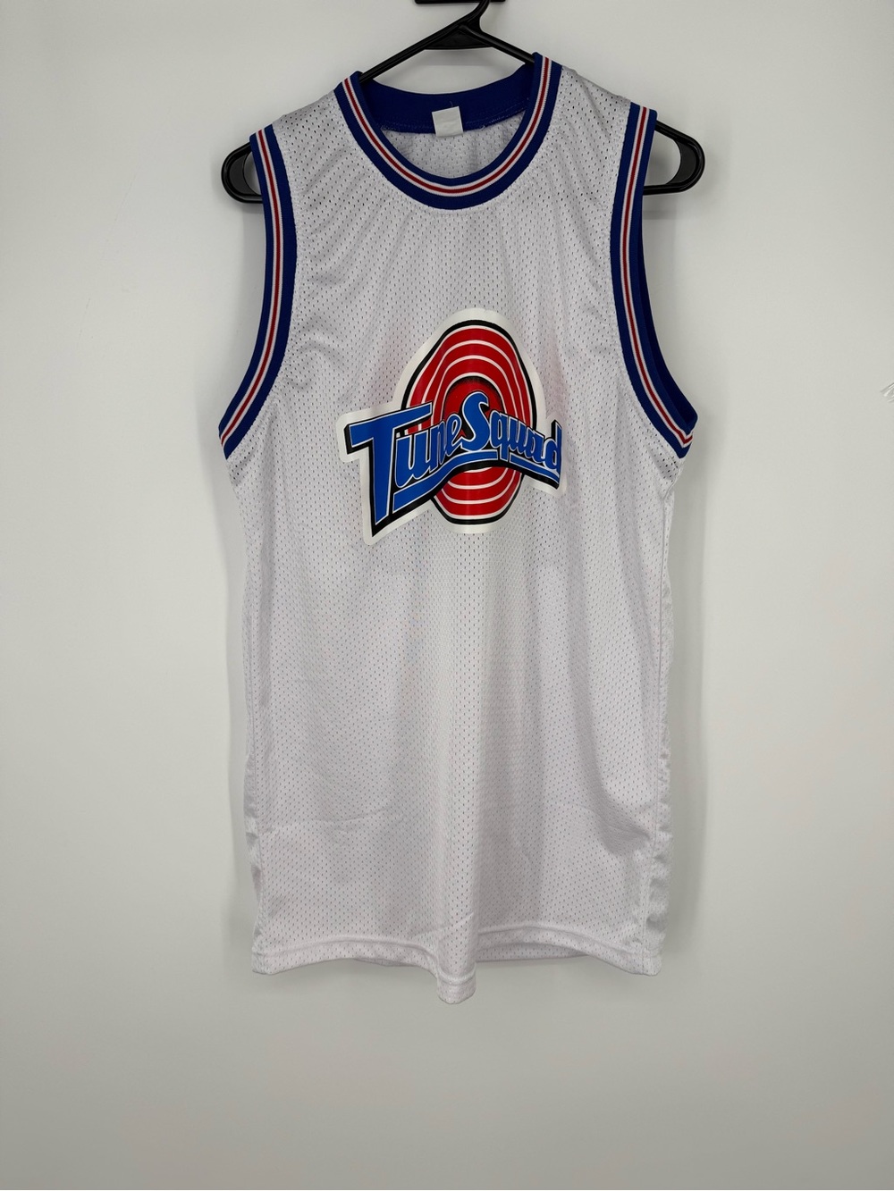Tune Squad “Lola” White Sleeveless Basketball Jersey size small